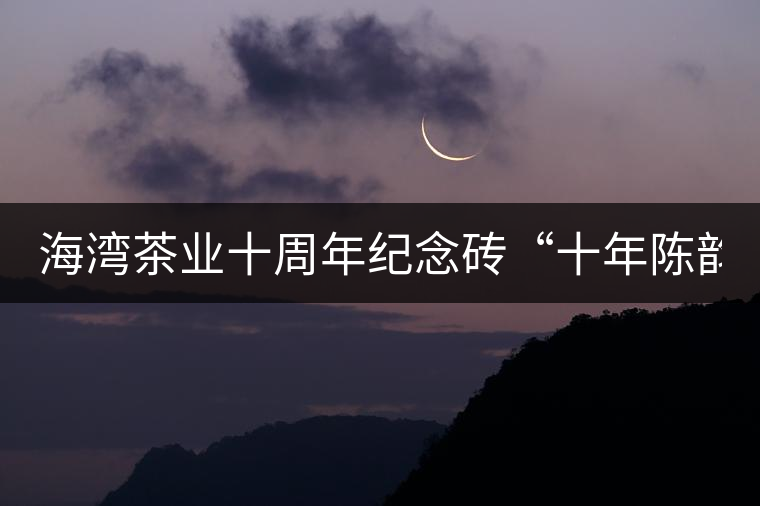 海灣茶業(yè)十周年紀(jì)念磚“十年陳韻”品鑒！