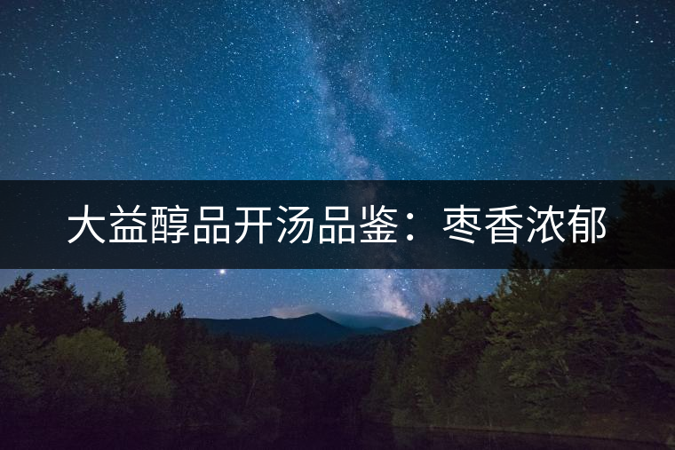 大益醇品開湯品鑒:棗香濃郁 大益醇品開湯品鑒:棗香濃郁