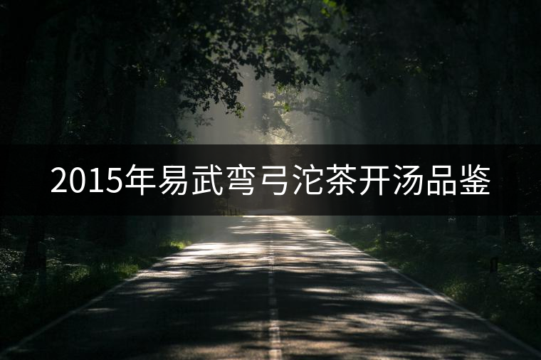 2015年易武彎弓沱茶開湯品鑒 2015年易武彎弓沱茶開湯品鑒