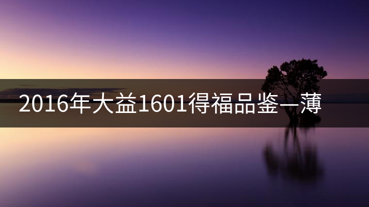 2016年大益1601得福品鑒—薄身板，厚滋味