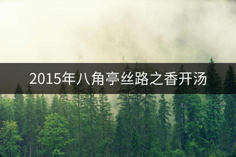 2015年八角亭絲路之香開湯