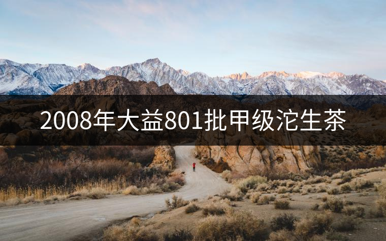 2008年大益801批甲級(jí)沱生茶 2008年大益801批甲級(jí)沱生茶