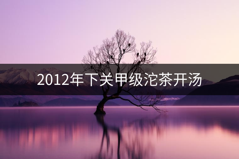 2012年下關(guān)甲級(jí)沱茶開(kāi)湯 2012年下關(guān)甲級(jí)沱茶開(kāi)湯