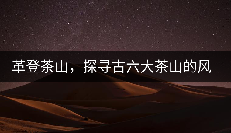 革登茶山，探尋古六大茶山的風(fēng)采