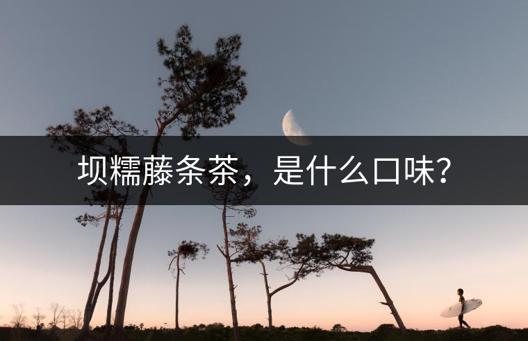 壩糯藤條茶，是什么口味？
