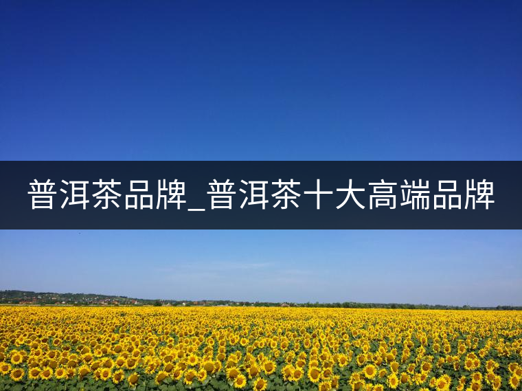 普洱茶品牌_普洱茶十大高端品牌_哪個牌子好？