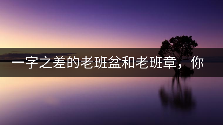 一字之差的老班盆和老班章，你能分辨嗎？