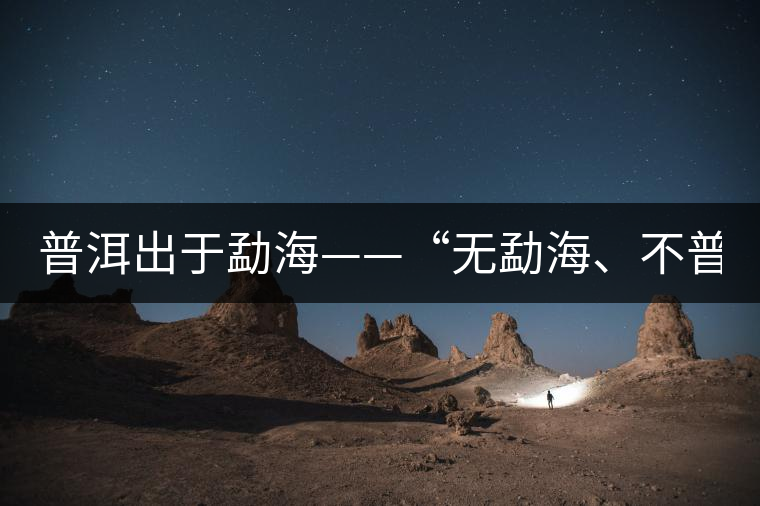 普洱出于勐?！盁o勐海、不普洱”