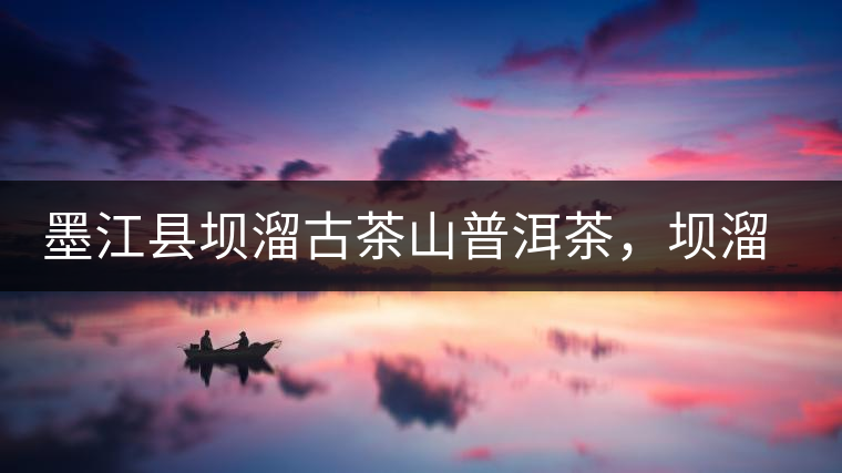 墨江縣壩溜古茶山普洱茶，壩溜古樹茶口感特點