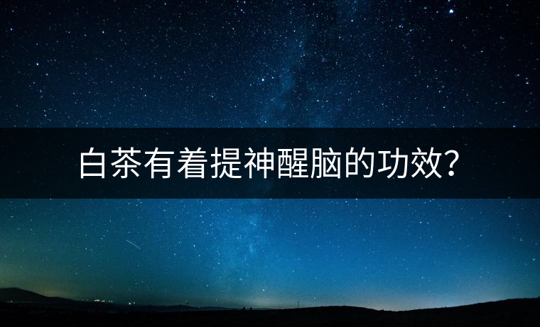 白茶有著提神醒腦的功效？