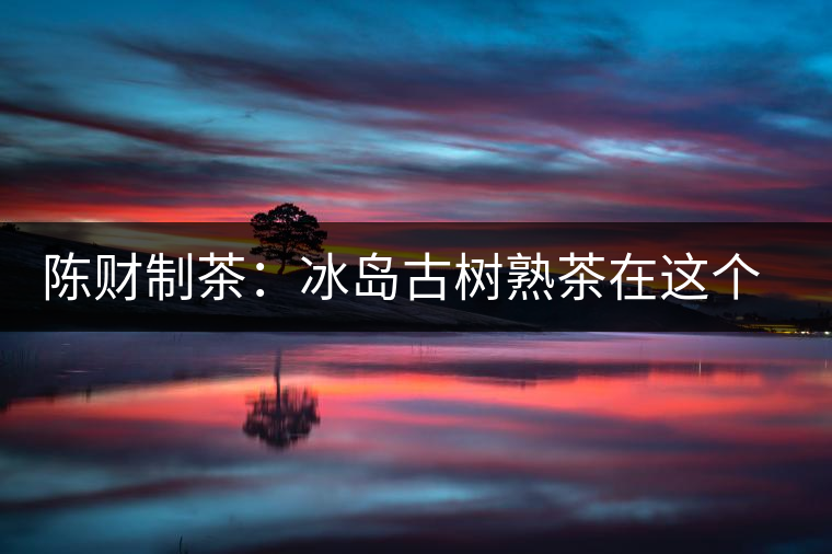 陳財(cái)制茶：冰島古樹(shù)熟茶在這個(gè)世界真的存在嗎？