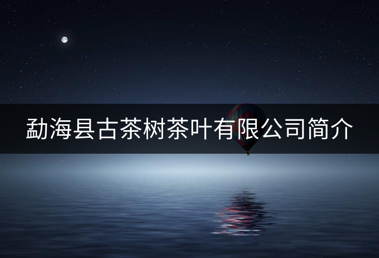 勐?？h古茶樹茶葉有限公司簡(jiǎn)介