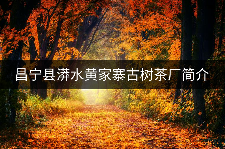 昌寧縣漭水黃家寨古樹茶廠簡(jiǎn)介 昌寧縣漭水黃家寨古樹茶廠簡(jiǎn)介
