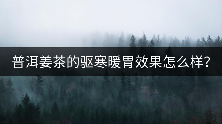 普洱姜茶的驅(qū)寒暖胃效果怎么樣？