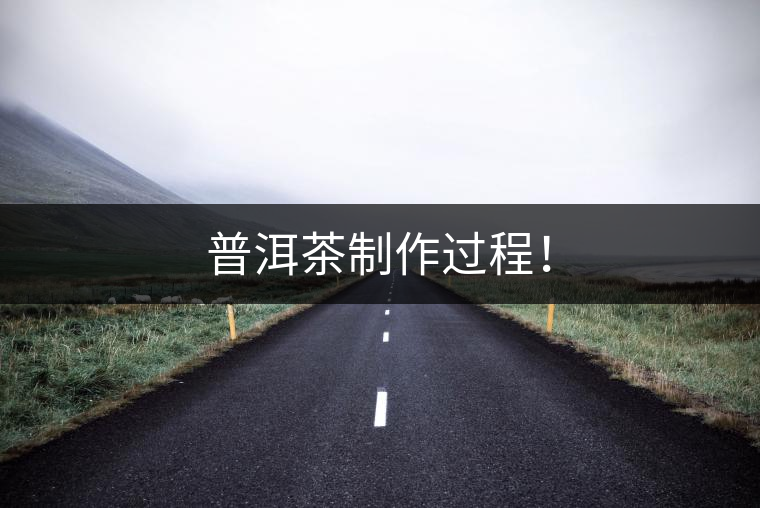 普洱茶制作過(guò)程！