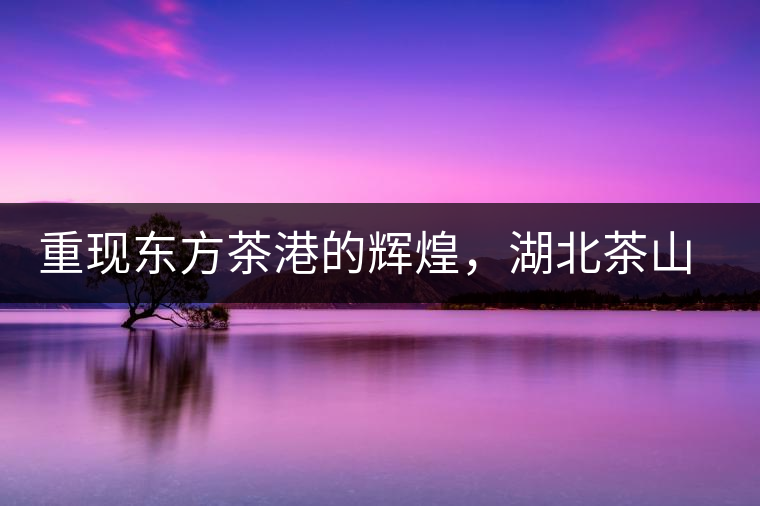 重現(xiàn)東方茶港的輝煌，湖北茶山分布介紹