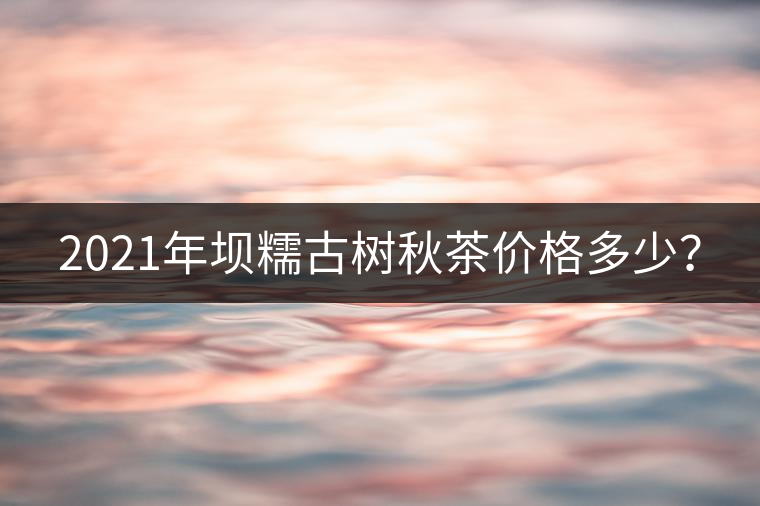 2021年壩糯古樹(shù)秋茶價(jià)格多少？