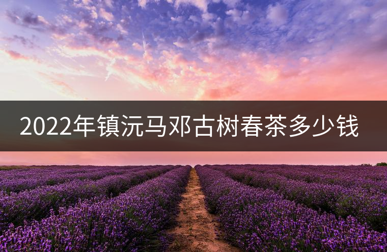 2022年鎮(zhèn)沅馬鄧古樹春茶多少錢一公斤？