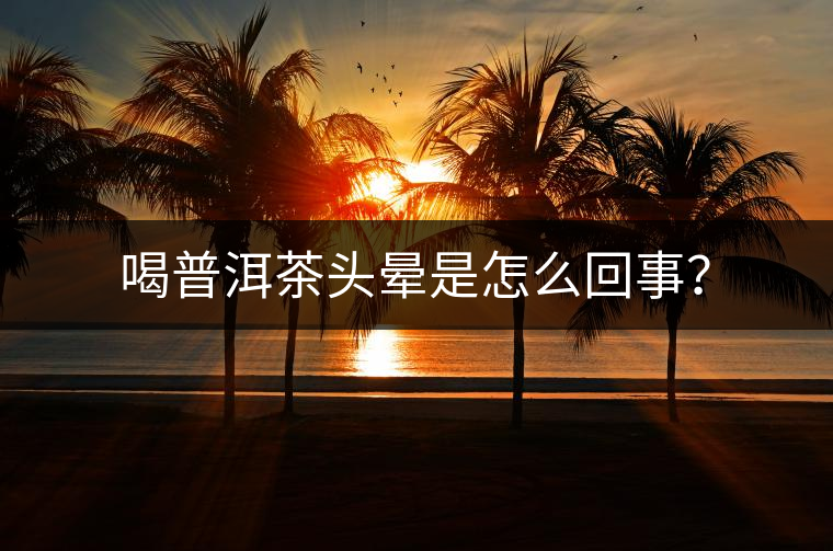 喝普洱茶頭暈是怎么回事？