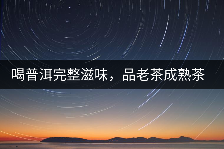 喝普洱完整滋味，品老茶成熟茶湯