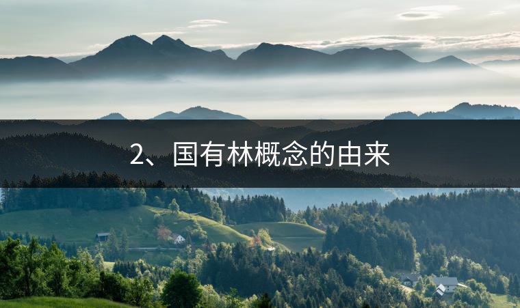2、國有林概念的由來