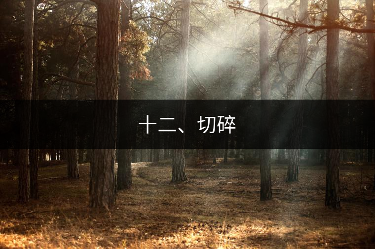 十二、切碎