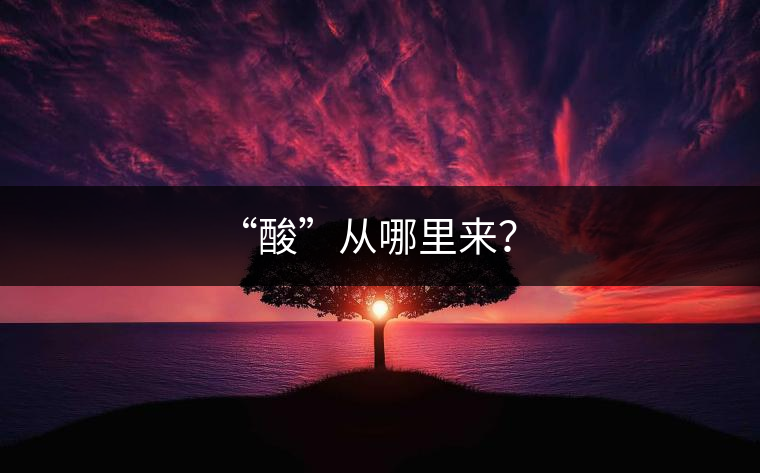 “酸”從哪里來？