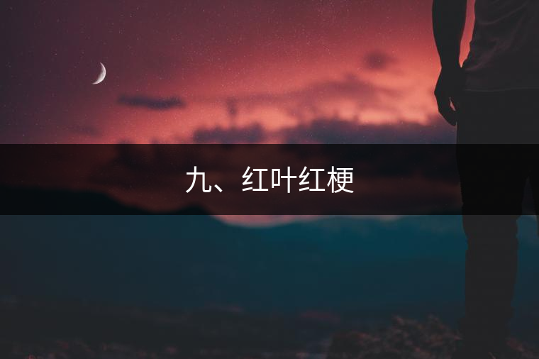 九、紅葉紅梗